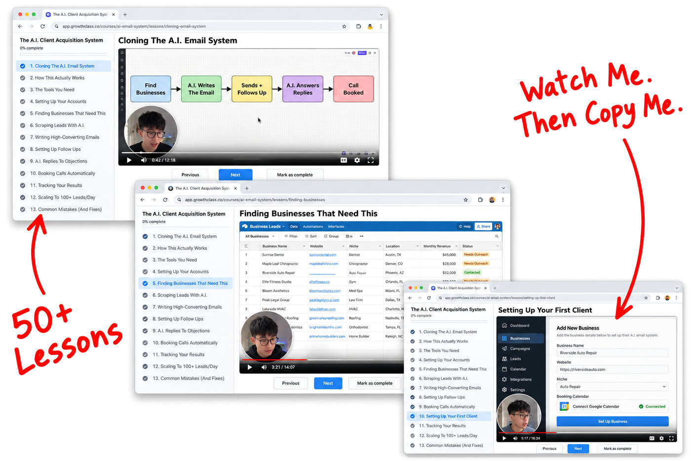 Three lessons from the step-by-step walkthrough videos